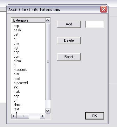 ascii vs binary transfer.